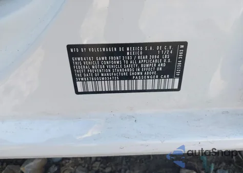 2025 Volkswagen Jetta 1.5T Sport из США, поврежденный, VIN 3VWBX7BU0SM034725